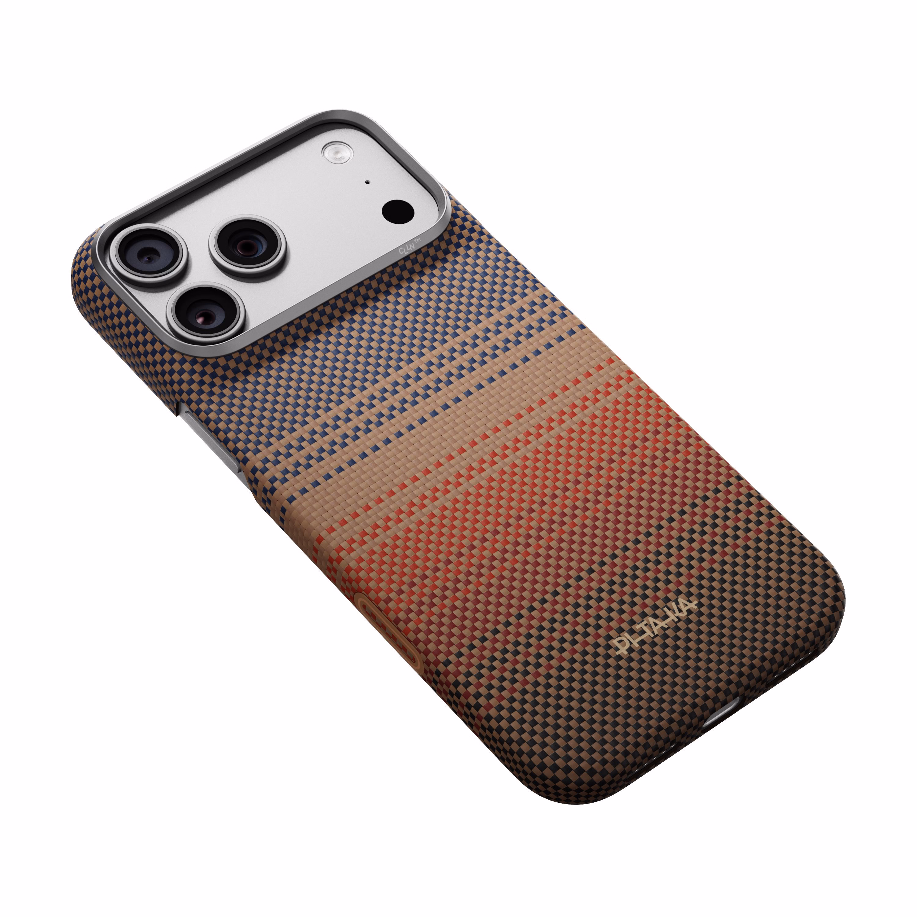 Чохол Pitaka Edge Sunset на телефоні (білий фон)