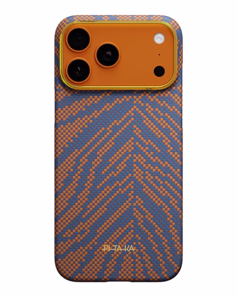 Чохол Pitaka Edge Ultra-Slim Breath of Veins для iPhone 17 Pro Burning Orange