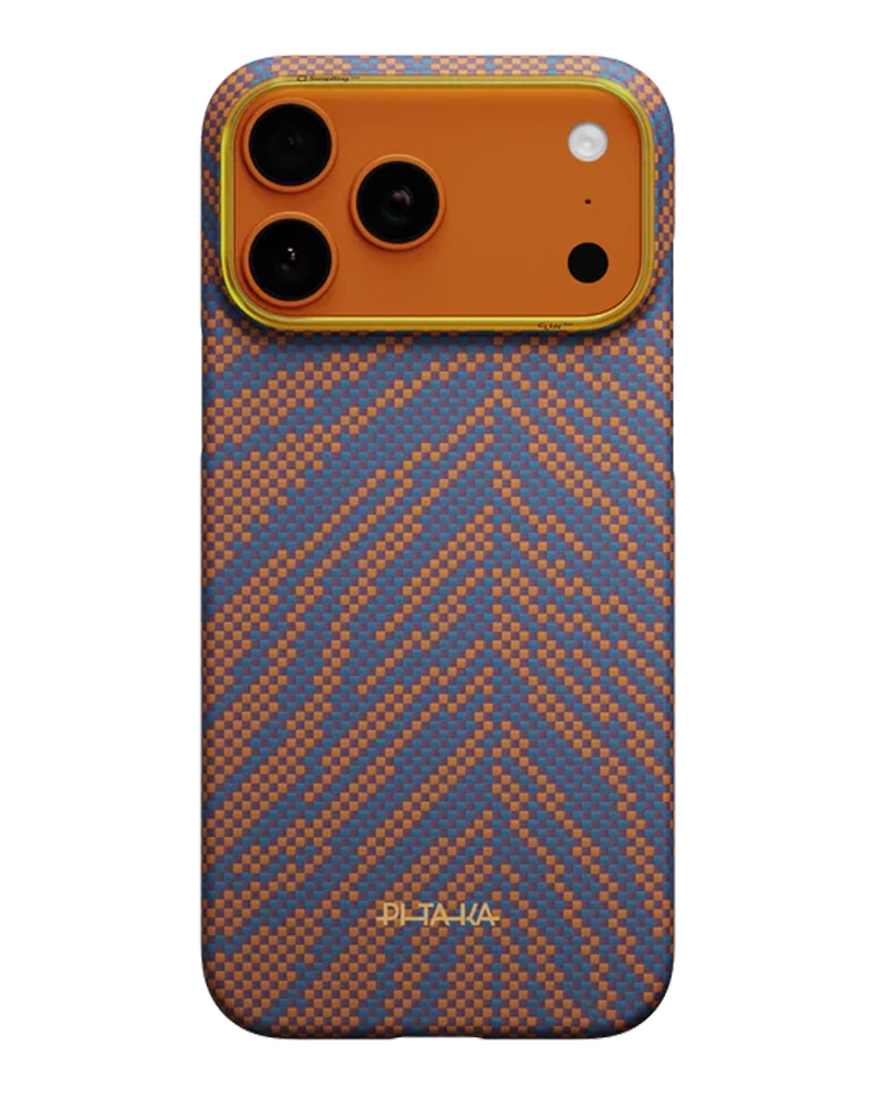 Чохол Pitaka Edge Ultra-Slim Breath of Veins для iPhone 17 Pro Burning Orange - 3 - 1