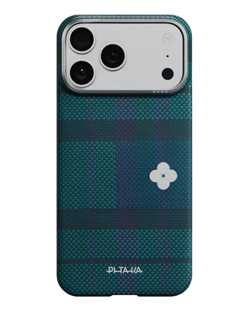 Чохол Pitaka Edge Ultra-Slim Flora in Grid для iPhone 17 Pro Forest Dawn - 3 - 1