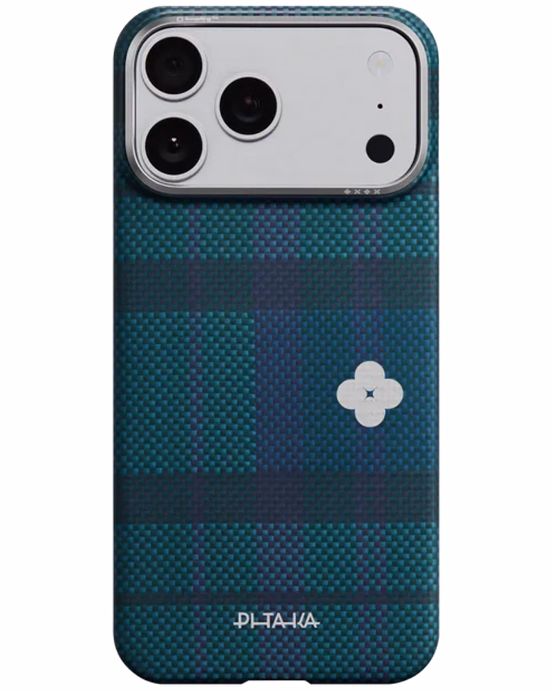 Чохол Pitaka Edge Ultra-Slim Flora in Grid для iPhone 17 Pro Max Forest Dawn