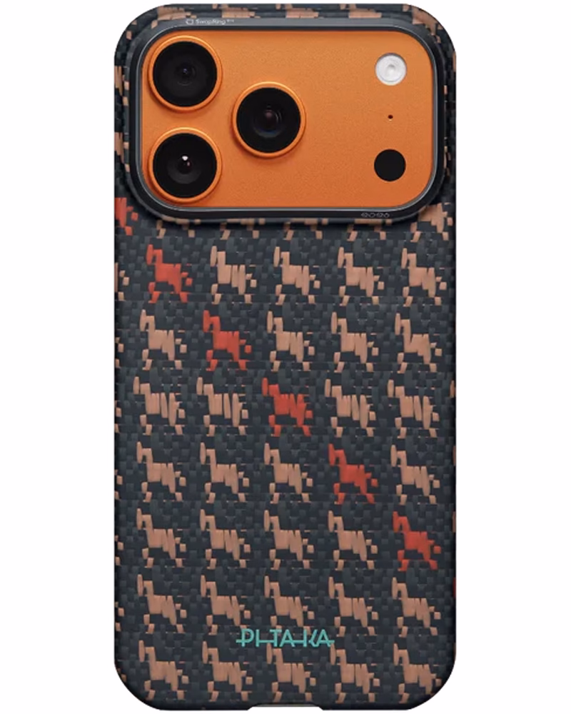 Чохол Pitaka Edge Ultra-Slim Happiness Rides для iPhone 17 Pro Max Ebony