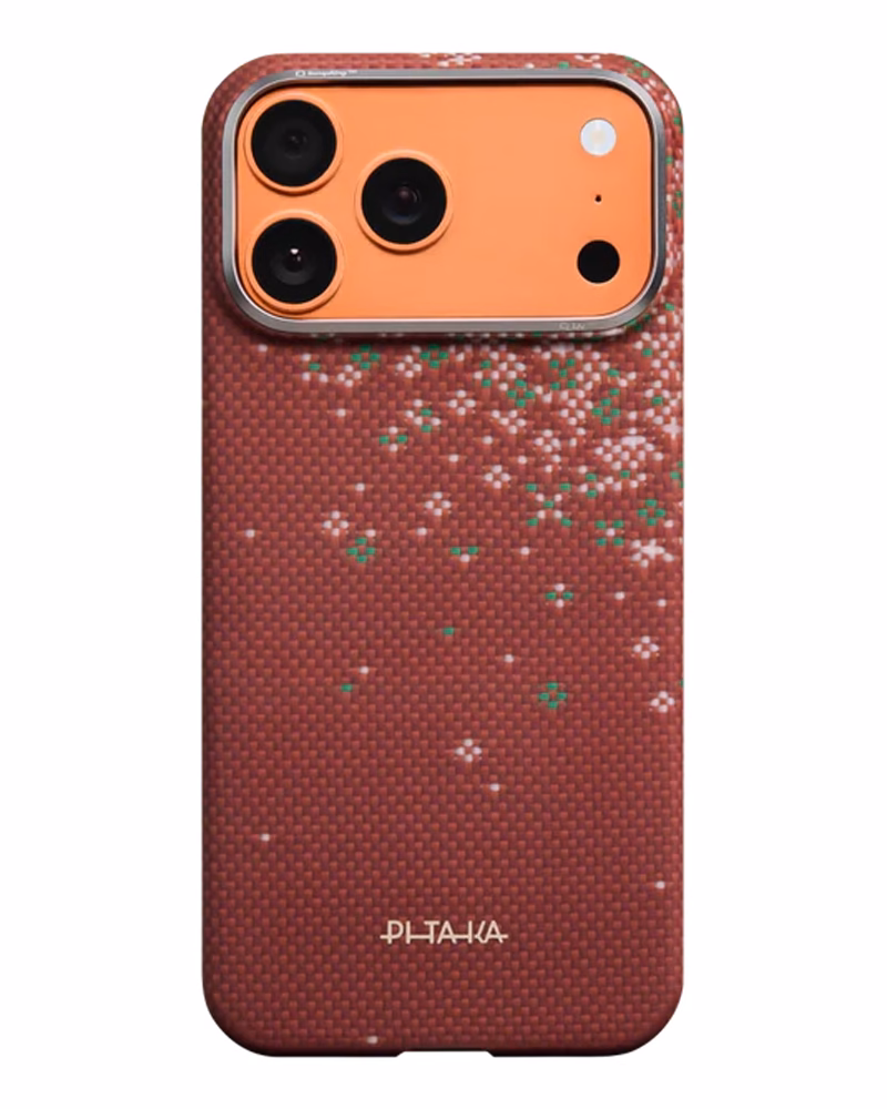 Чохол Pitaka Edge Ultra-Slim Sakura Hours для iPhone 17 Pro Daybreak Red
