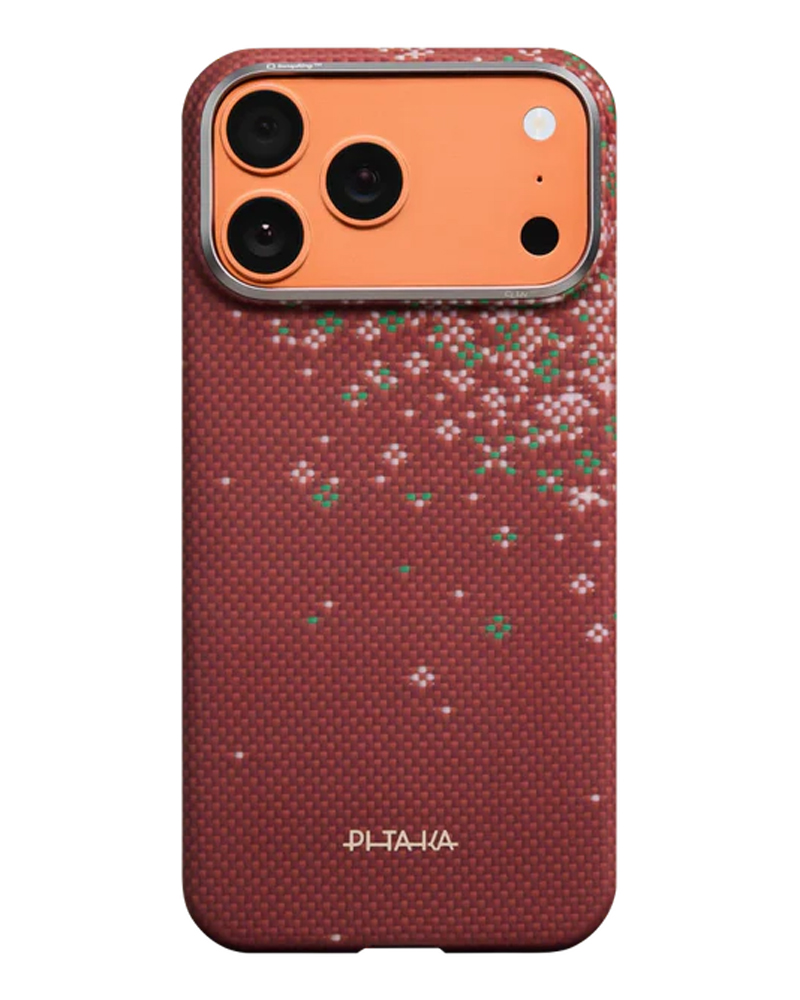 Чохол Pitaka Edge Ultra-Slim Sakura Hours для iPhone 17 Pro Daybreak Red - 3 - 1