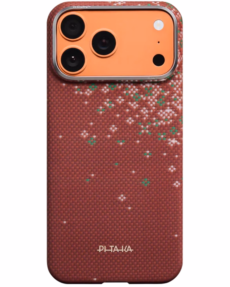 Чохол Pitaka Edge Ultra-Slim Sakura Hours для iPhone 17 Pro Max Daybreak Red