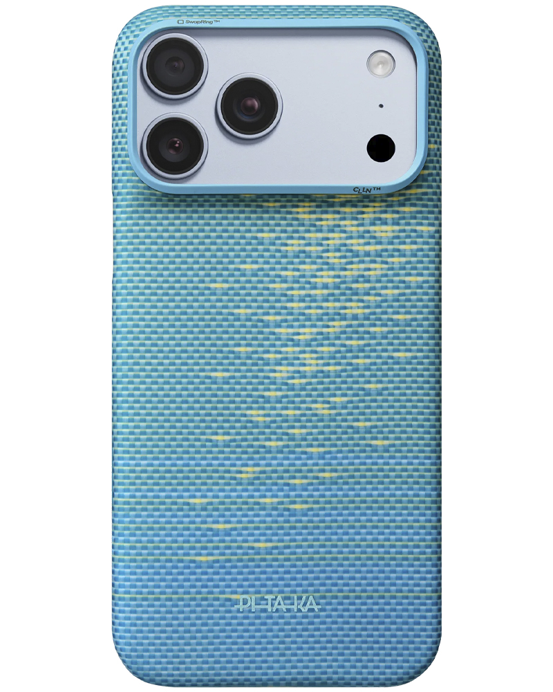 Чехол Pitaka Edge Ultra-Slim Glints of Gold Lucid Blue для iPhone 18 Pro Max/17 Pro Max - 3 - 1