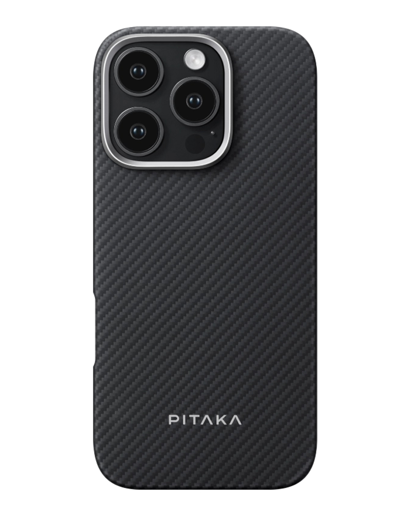 Чохол Pitaka MagEZ 4 для iPhone 15 Pro Twill 600D Black/Grey