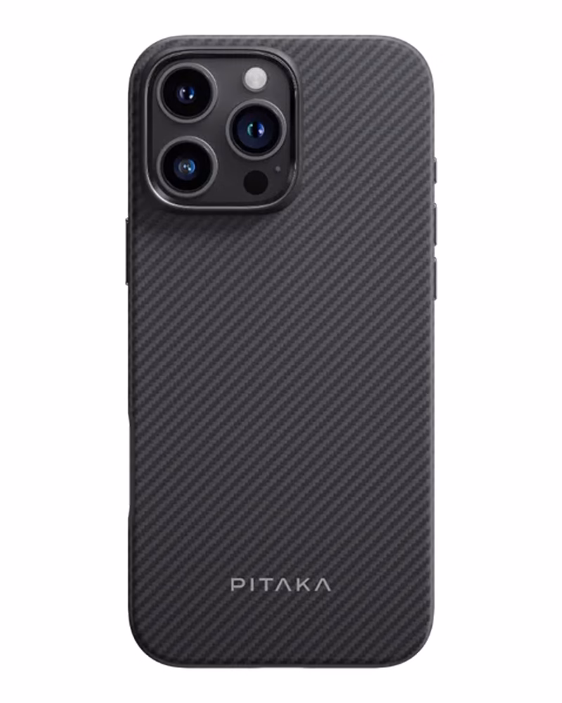 Чохол Pitaka Summa UltraGuard для iPhone 16 Pro Classic Twill 600D Black/Grey
