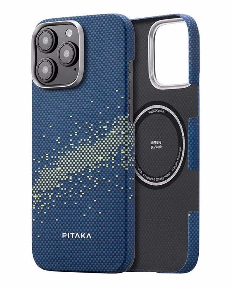 Чохол Pitaka Tactile Woven Case StarPeak Lumintex Milky Way Galaxy for iPhone 16 Pro (KI1603PMYG)