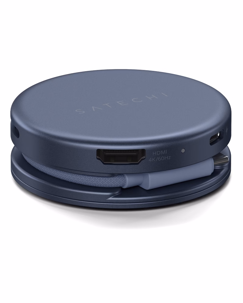 Мультипортовий адаптер Satechi OntheGo 5-in-1 USB-C Indigo - 1 - 4