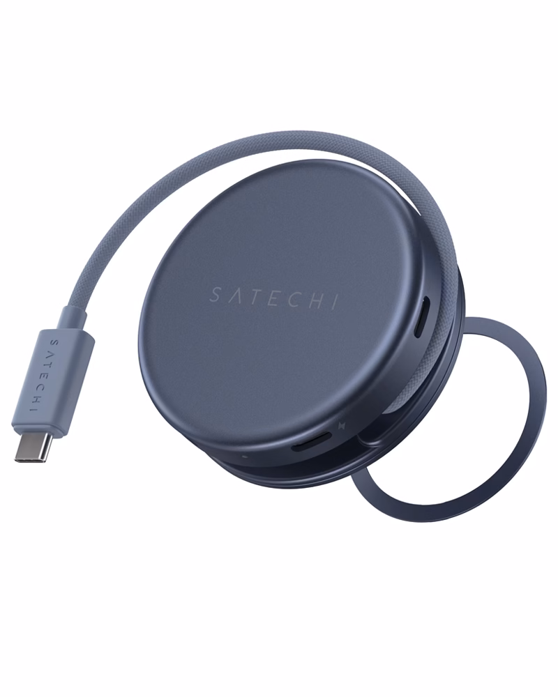 Мультипортовий адаптер Satechi OntheGo 5-in-1 USB-C Indigo