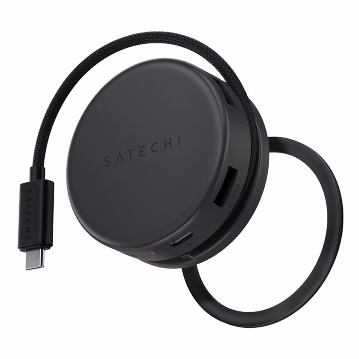 Мультипортовий адаптер Satechi OntheGo 7-in-1 USB-C Space Black