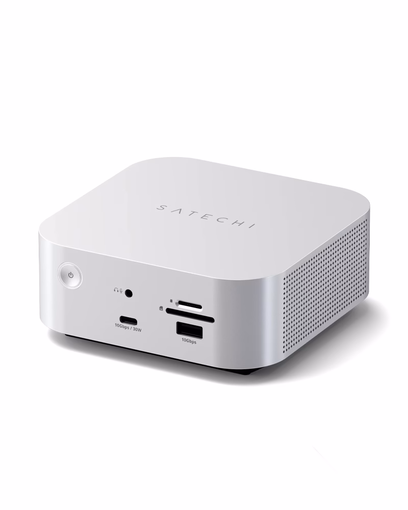 Док-станція Satechi Thunderbolt 5 CubeDock Silver