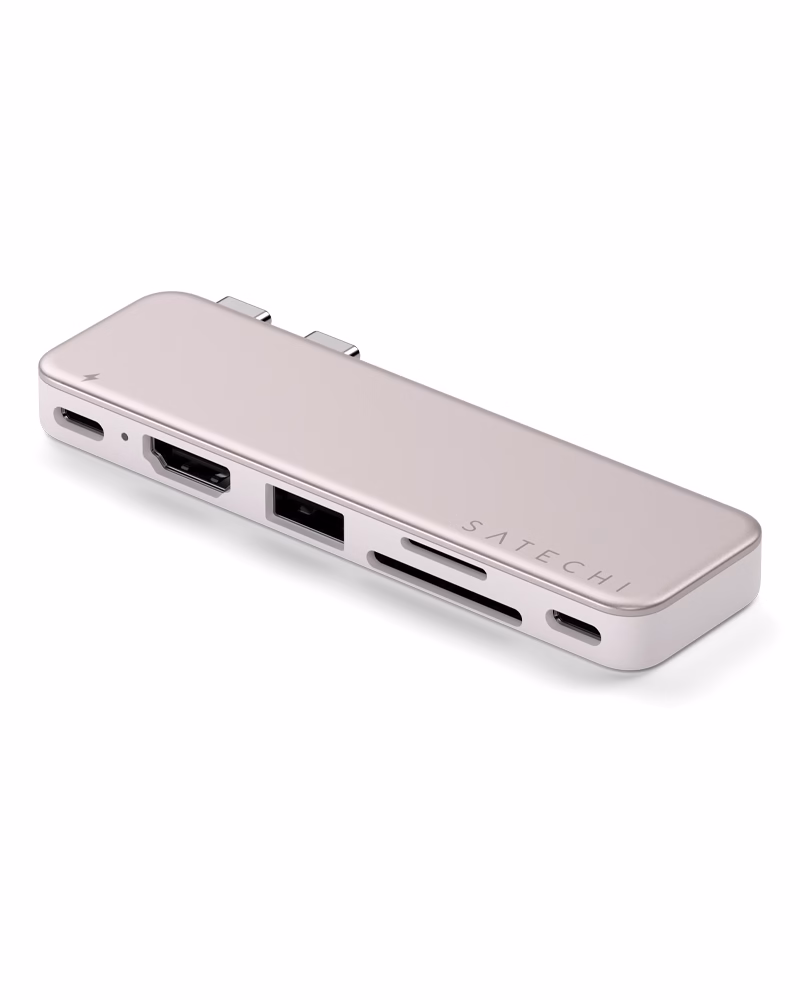 Хаб Satechi USB-C Snap Multiport Adapter Blush