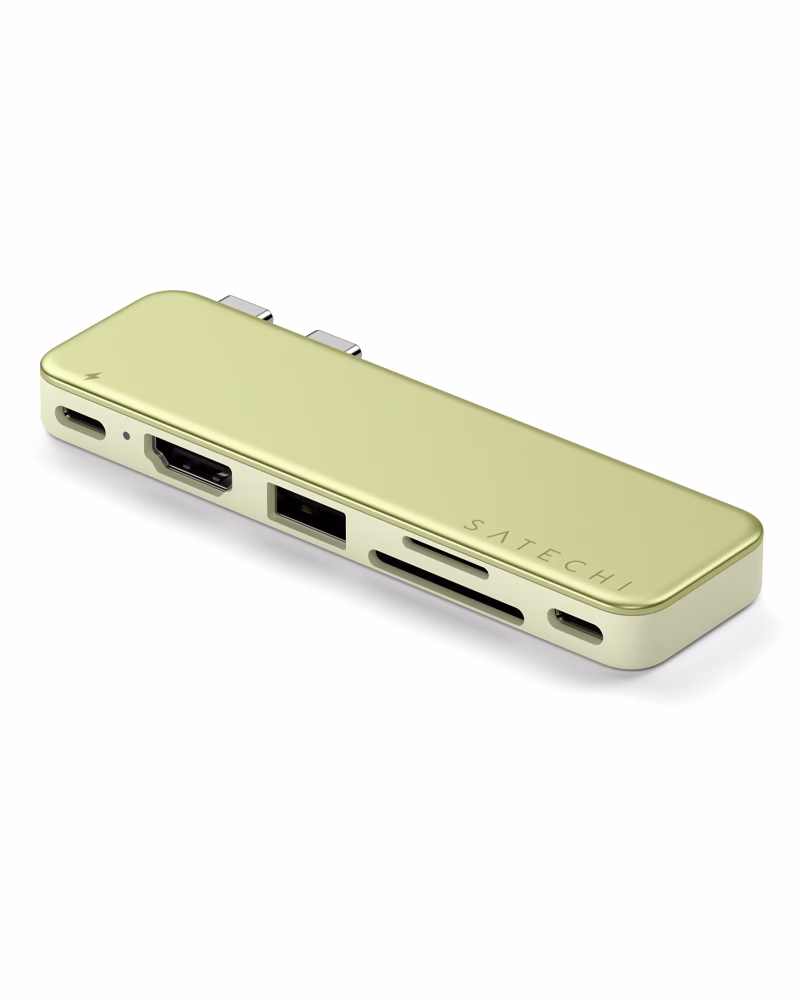 Хаб Satechi USB-C Snap Multiport Adapter Citrus