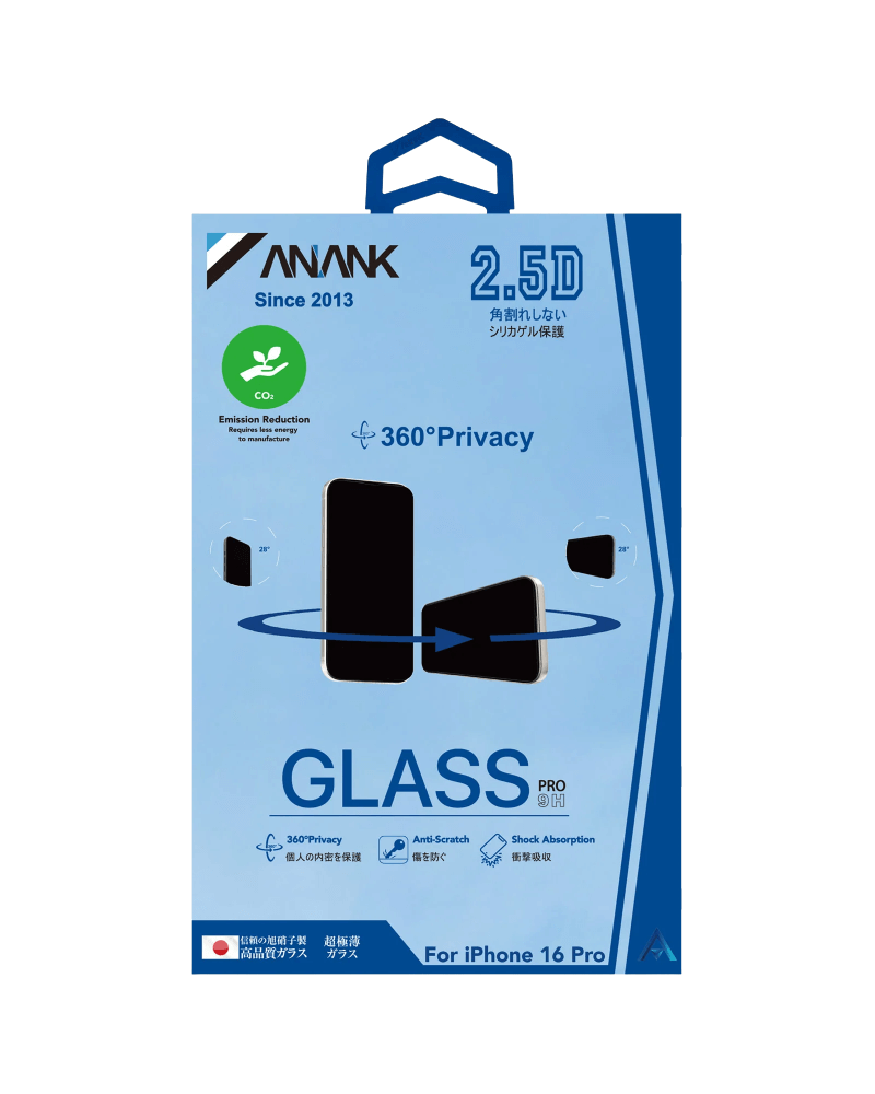 Захисне скло ANANK 2.5D Privacy 360 для iPhone 16 Pro - 3 - 2