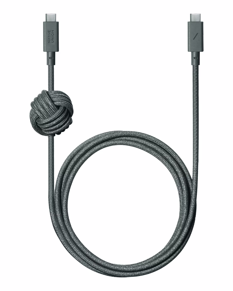 Кабель USB-C to USB-C Native Union Anchor Cable Pro 240W Slate Green (3 m) ACABLE-C-GRN-NP