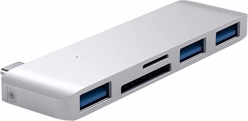 Хаб Satechi Type-C USB 3.0 3-in-1 Combo Hub Silver