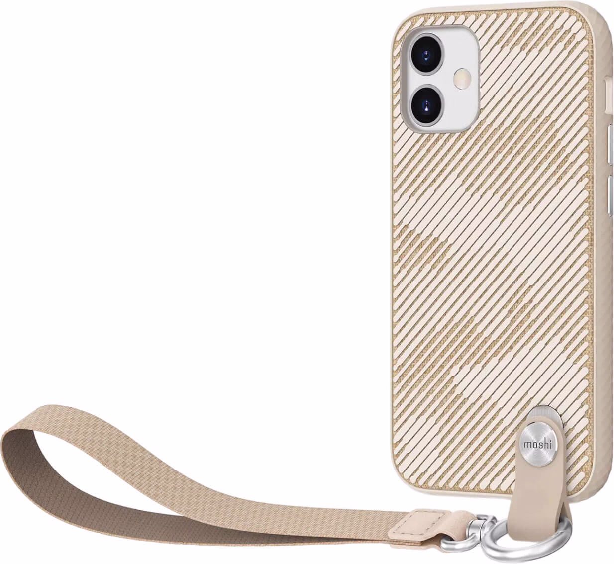 Чохол-накладка Moshi Altra Slim Case with Wrist Strap Sahara Beige для iPhone 12 mini