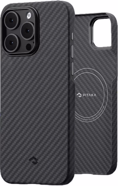 Чохол-накладка Pitaka MagEZ Case 3 Twill 1500D Black/Grey для iPhone 14 Pro Max