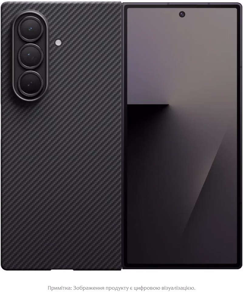 Чохол Pitaka Ultra-Slim Twill Black/Grey для Samsung Galaxy Z Fold 7 (FBFOLD7)