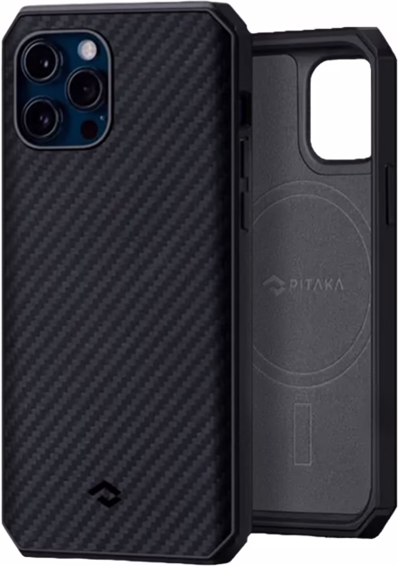 Чохол-накладка Pitaka MagEZ Case Pro 2 Twill Black/Grey для iPhone 12 mini