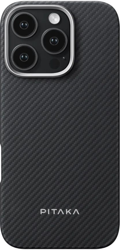 Чохол Pitaka Ultra-Slim Classic Twill 600D Black/Grey для iPhone 16 Pro Max