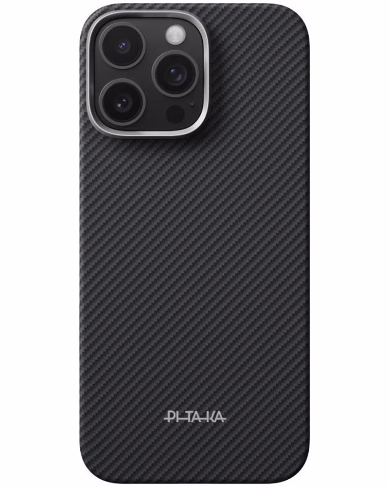 Чехол Pitaka Ultra-Slim Classic Twill 600D PitaTap для iPhone 16 Pro Max Black/Grey
