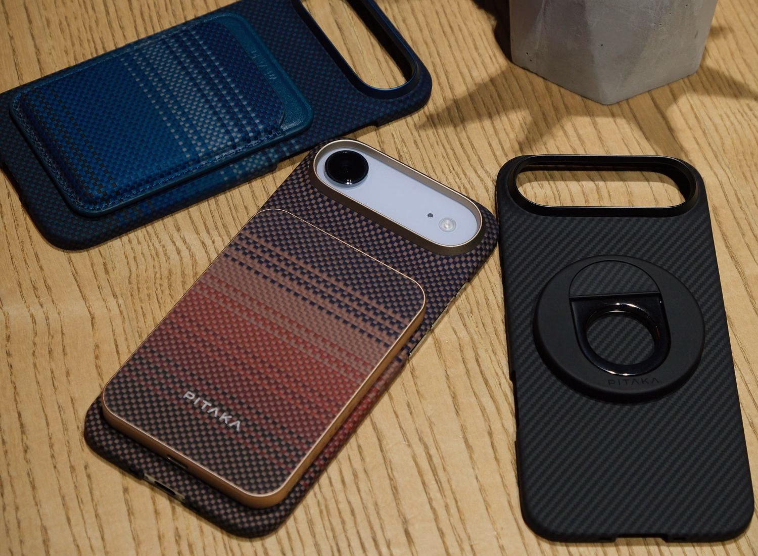 Чохол Pitaka Ultra-Slim Twill Black/Grey для iPhone Air - 8