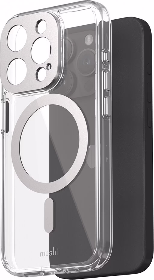 Чехол-накладка Moshi iGlaze Slim Hardshell Case Luna Silver для iPhone 15 Pro