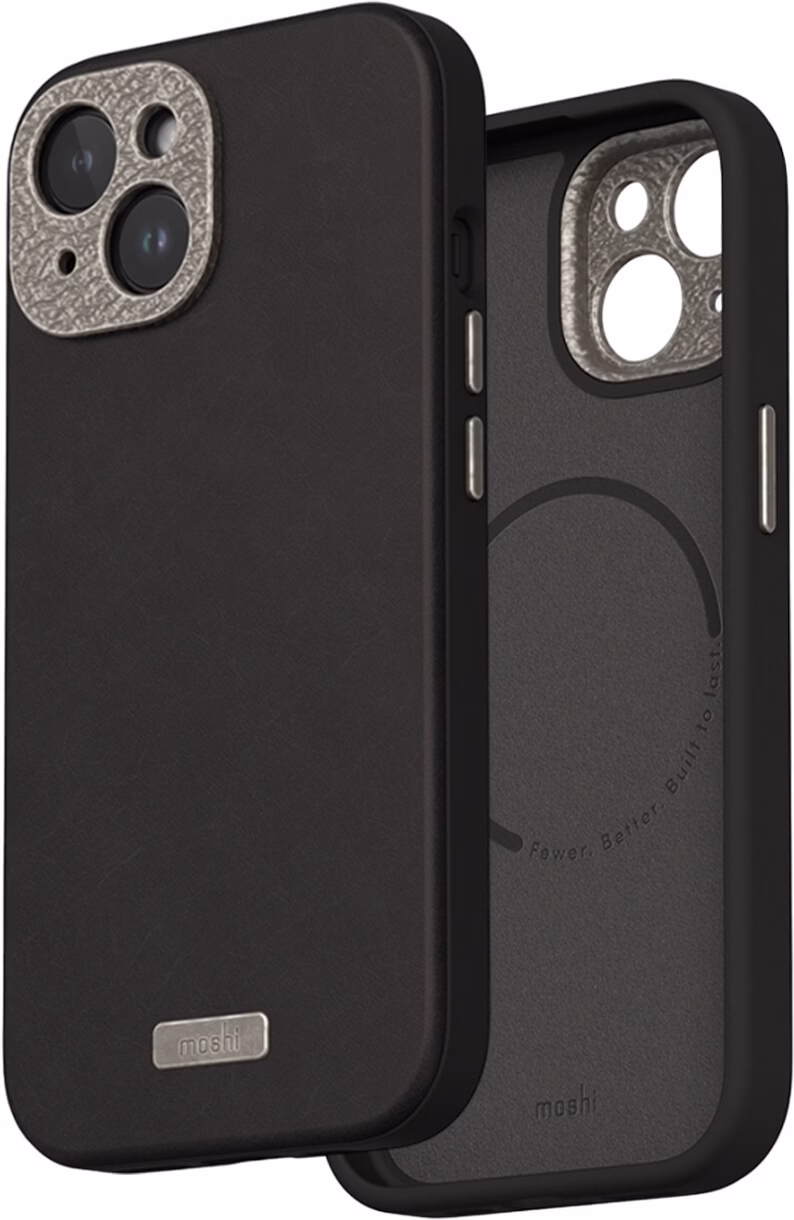 Чехол-накладка Moshi Napa Slim Hardshell Case Midnight Black для iPhone 15