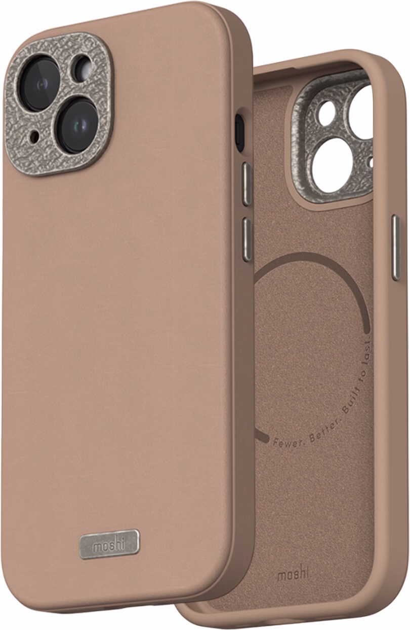 Чехол-накладка Moshi Napa Slim Hardshell Case Woodsmoke Brown для iPhone 15