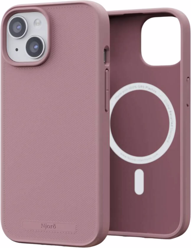 Чохол-накладка Njord 100% GRS MagSafe Case Pink Blush для iPhone 15