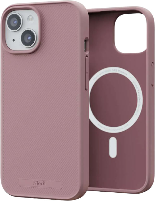 Чохол-накладка Njord 100% GRS MagSafe Case Pink Blush для iPhone 15