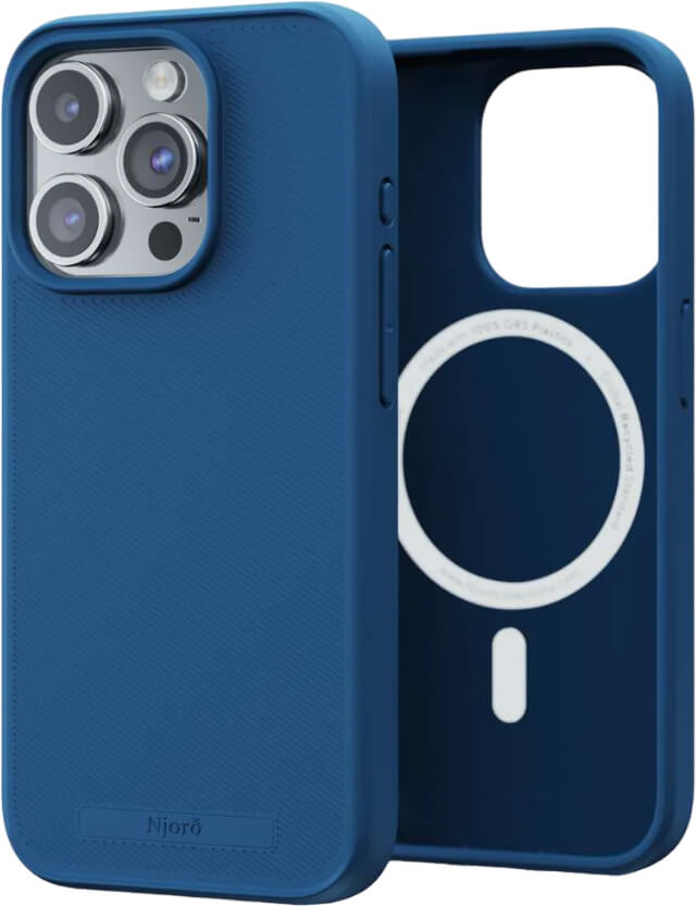Чохол-накладка Njord 100% GRS MagSafe Case Blue для iPhone 15 Pro