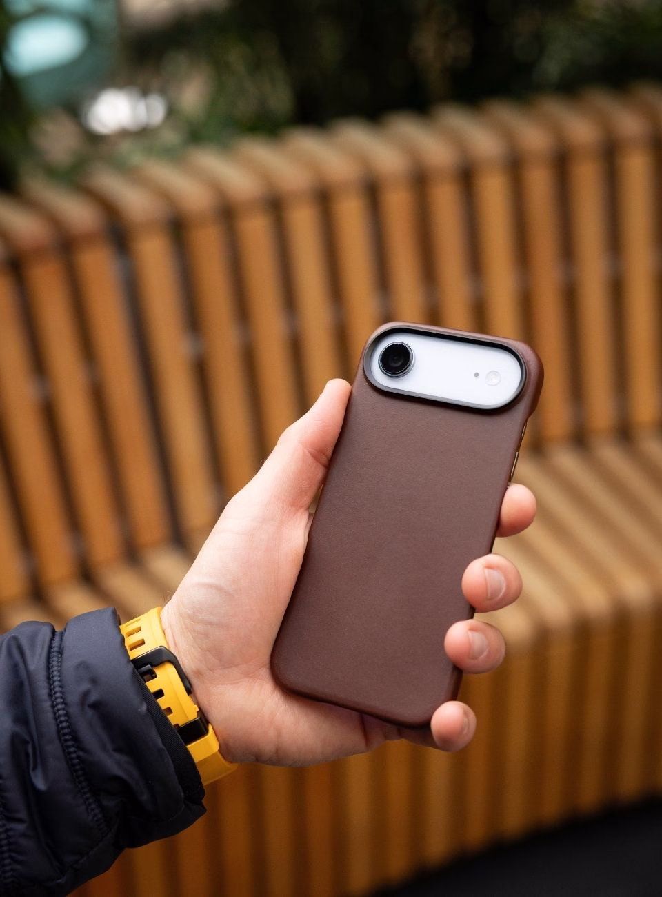 Шкіряний чохол Nomad Traditional Horween Rustic Brown для iPhone Air - 3