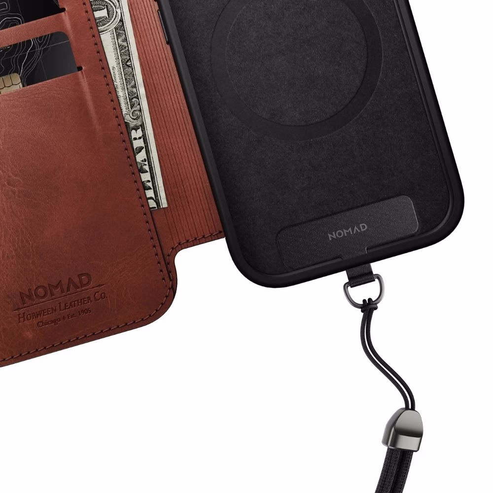 Шкіряний чохол-книжка Nomad Modern Folio Horween Olde Dublin для iPhone 17 Pro - 8