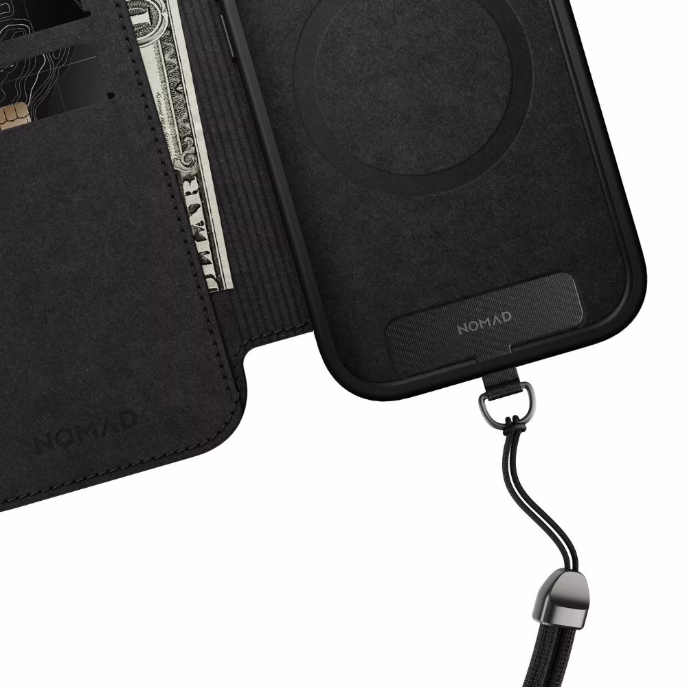 Шкіряний чохол-книжка Nomad Modern Folio Black для iPhone 17 Pro Max - 6