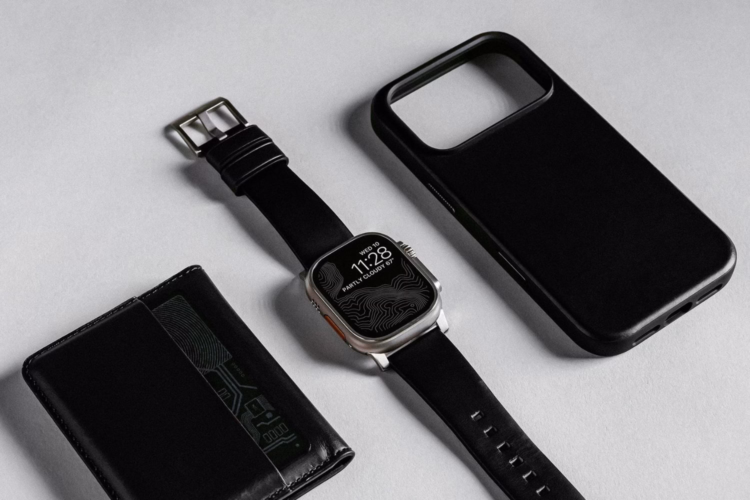 Шкіряний чохол Nomad Modern Horween Black для iPhone 17 Pro - 8