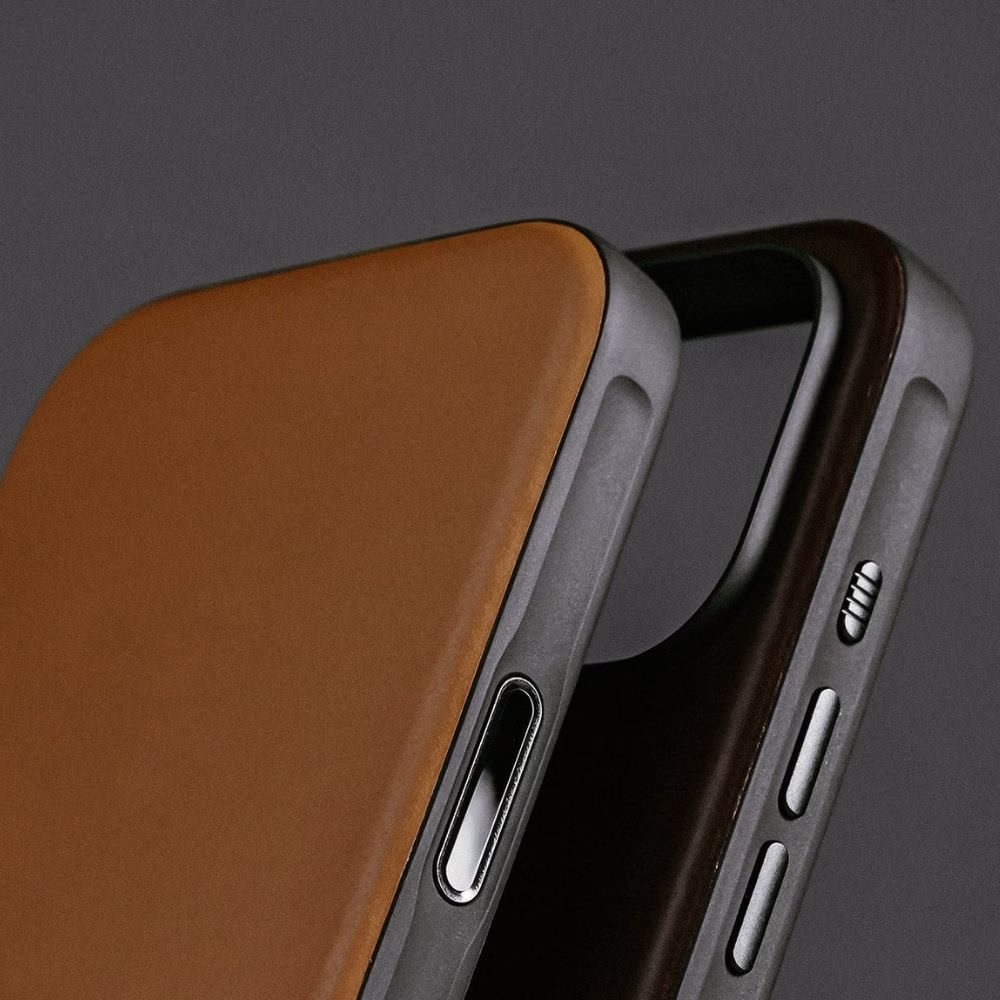 Кожаный чехол Nomad Modern English Tan для iPhone 17 Pro - 4