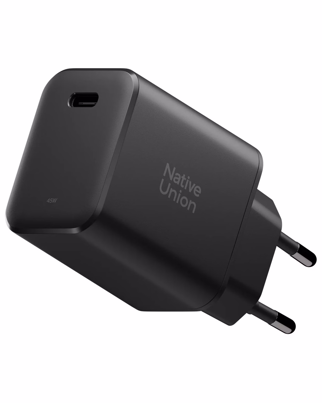 Мережевий зарядний пристрій Native Union Fast GaN Charger PD 45W USB-C Port Black (FAST-PD45-BLK-EU)