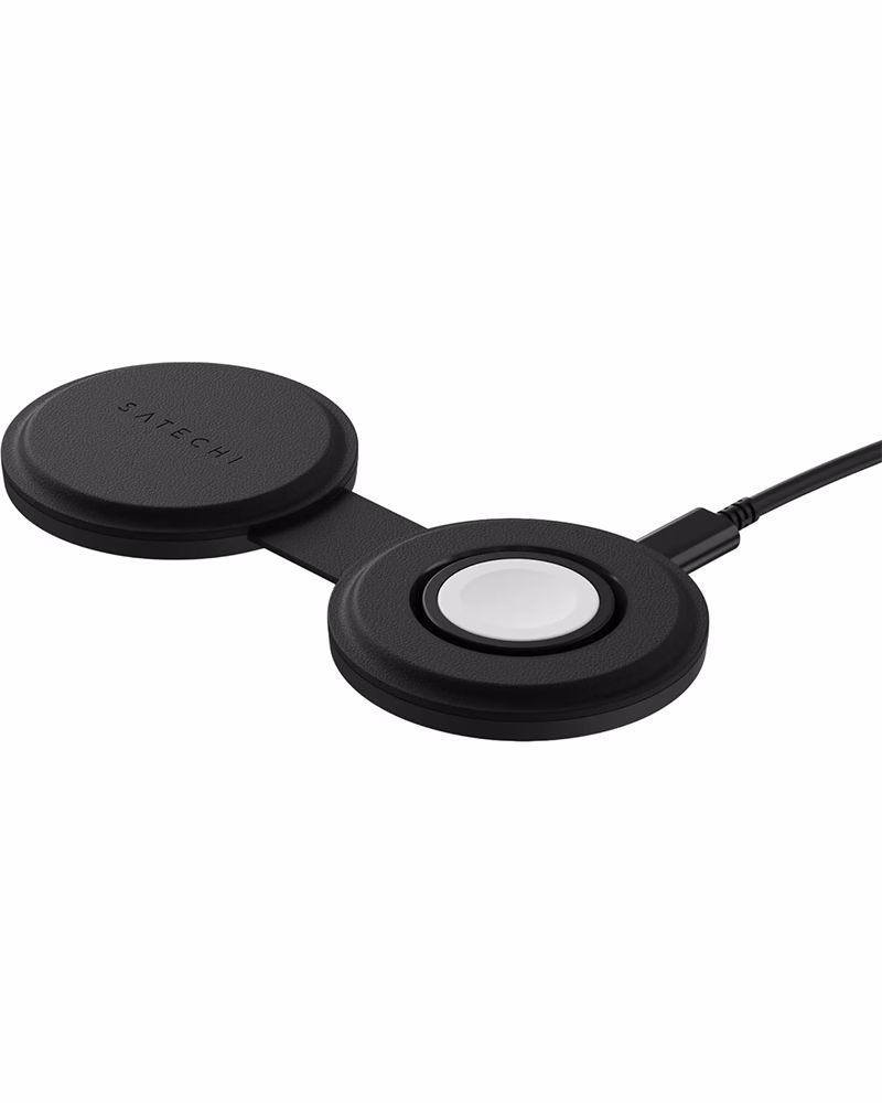 Бездротова зарядка Satechi OntheGo 2‑в‑1 Black (ST‑QTG21K)