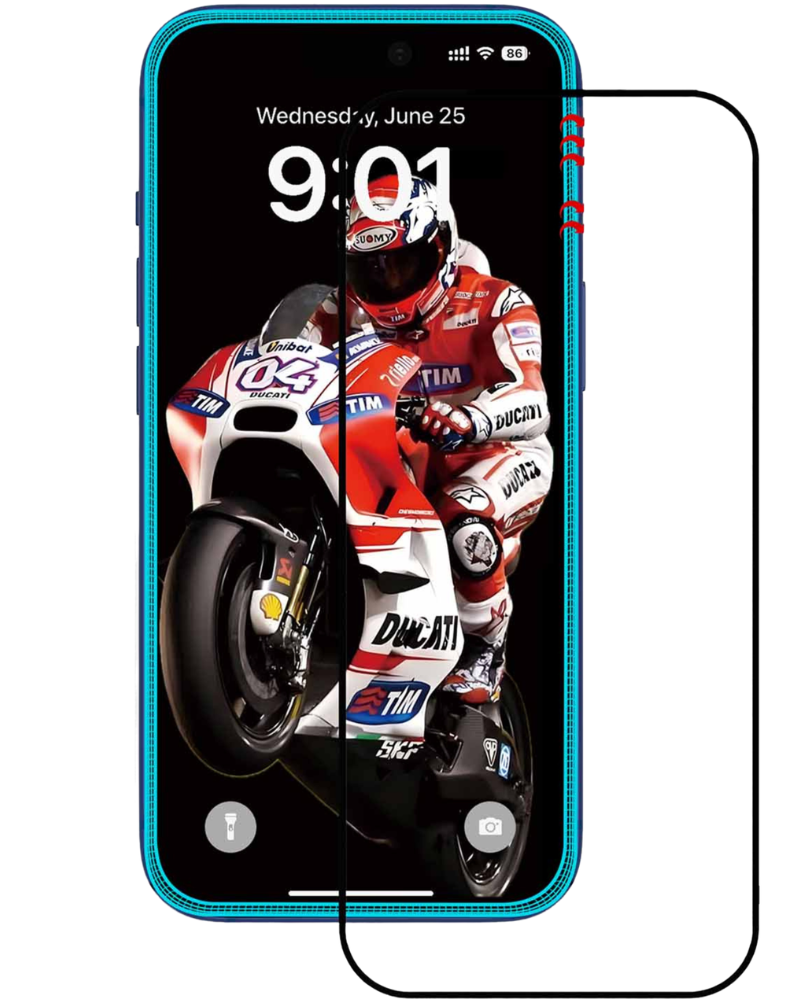 Захисне скло ANANK 3D Anti-Crack 5X Reinforced для iPhone 17 Pro - 3 - 2