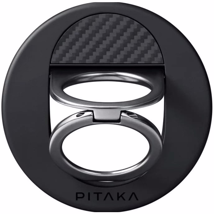 Магнітне кільце-підставка Pitaka MagEZ Grip 3 для MagSafe Black/Grey