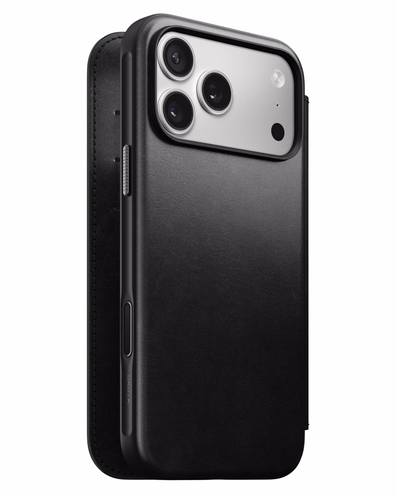 Шкіряний чохол-книжка Nomad Modern Folio Horween Black для iPhone 17 Pro