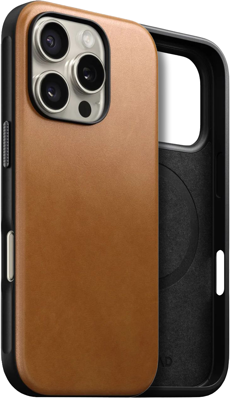 Чохол Nomad Modern Leather Case English Tan for iPhone 16 Pro (NM01695585)