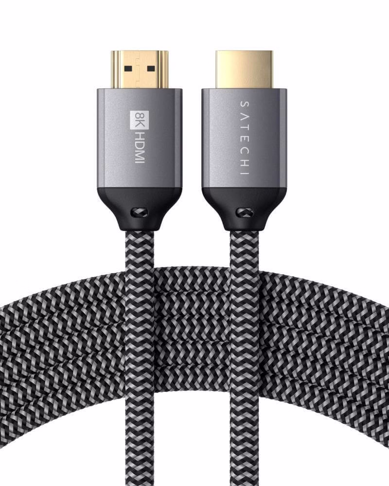 Кабель HDMI to 8K HDMI Satechi Ultra High Speed Cable Space Gray ST-8KHC2MM