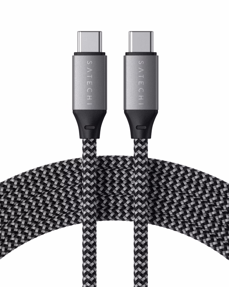 Кабель USB-C to USB-C Satechi Cable 100W Space Gray (2 m) ST-TCC2MM