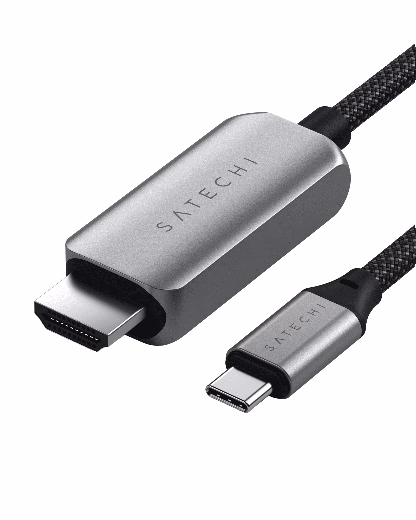 Кабель Satechi USB-C to HDMI 2.1 8K Cable Space Gray (1.8 m) ST-YH8KCM