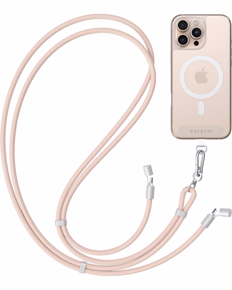 Ремешок-кабель Satechi OntheGo USB-C 60W Desert Rose (1.5 м)